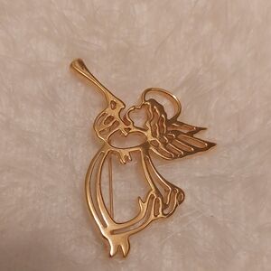 Gold Angel Bird Ornament